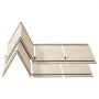 VEVOR Full Size Bunkie Board, 10 mm Foldable Bed Board Slats with Connection, Wooden Mattress Support for Full Size Bed, Support under Mattress Boards, Ready to Use, 8 Piece, Burlywood
