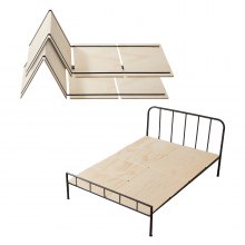 Full Size Bunkie Board 0.4" Foldable Bed Board Slats with Connection 8 Pcs
