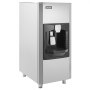 Dispensador de hielo VEVOR, depósito de hielo con capacidad de 82 kg, dispensador automático de hielo de 9 kg/min con trituradora y patas de altura ajustable, para máquinas de hielo comerciales, restaurantes y hoteles.