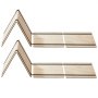 Tabla de litera VEVOR para cama individual, listones plegables de 1 cm con conexión, soporte de colchón de madera para cama individual, soporte debajo de las tablas de colchón, lista para usar, 8 piezas, Burlywood