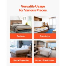 Twin Size Bunkie Board 0.4" Foldable Bed Board Slats with Connection 8 Pcs