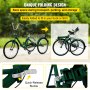 VEVOR Tricycle Adult 24’’ Wheels Adult Tricycle 1-Speed 3 Wheel Bikes For Adults Three Wheel Bike For Adults Adult Trike Adult Folding Tricycle Foldable Adult Tricycle 3 Wheel Bike Trike For Adults