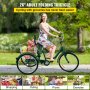 Foldable Tricycle Adult 26'' Wheels Adult Tricycle 7-Speed 3 Wheel Bikes For Adults