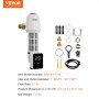 VEVOR whole house sediment filter with a digital display and various accessories.