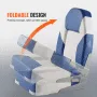 VEVOR Boat Seats, 21.85" High Back Boat Seat, Folding Boat Chair with Thickened Sponge Padding and Hinge, Fold-Down Boat Captain Chairs for Fishing Boat, Sightseeing Boat, Speedboat, Canoe, 2-Pack