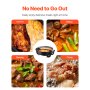 Electric Hot Pot 5 L Non-Stick Shabu-shabu Hot Pot with Divider for 6-10 People