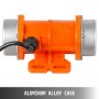 vibrateur à béton orange VEVOR avec boîtier en alliage d'aluminium et câble d'alimentation.