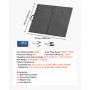 VEVOR 100W Foldable Solar Panel with Frame, 16BB N-Type Portable Monocrystalline Solar Panel Charger 24% Efficiency, IP67 Waterproof with 30A PWM Controller & MC4 Output for Camping, Hiking, RV Trips