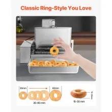 Commercial Automatic Donuts Making Machine Doughnut Maker 6 Rows 360 PCS/H