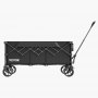 VEVOR Foldable Wagon with Extended Tailgate, 450lbs & 300L Large Capacity Collapsible Wagon Cart, Heavy Duty Folding Utility Carts with All-Terrain Wheels, Outdoor Garden Cart for Groceries Camping