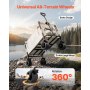 Foldable Wagon Cart Converts to Bench 550lb Load & 220L Utility Wagon for Camp
