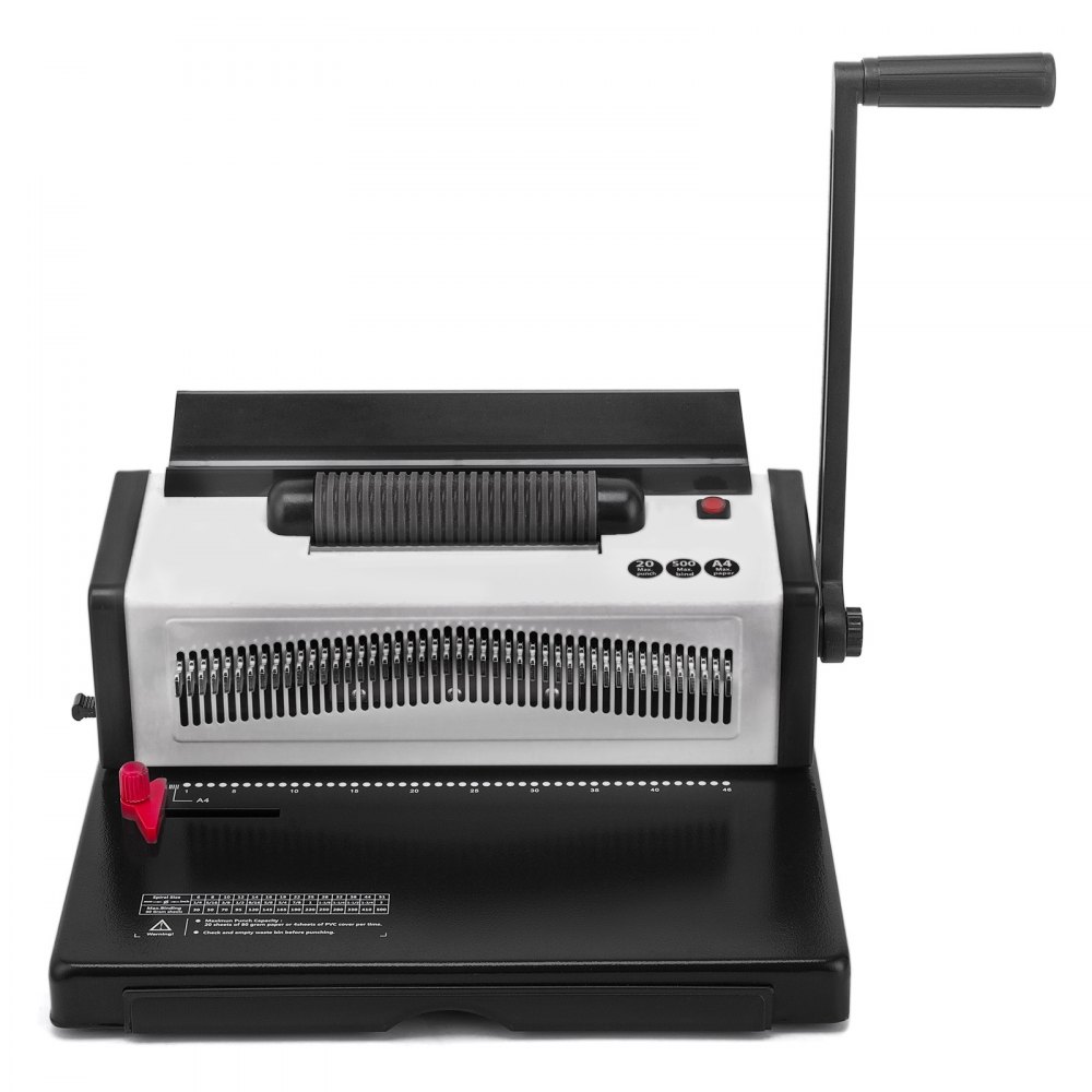 VEVOR Electric Inserting Punching Spiral Binding Machine 4:1 Pitch 46 Holes