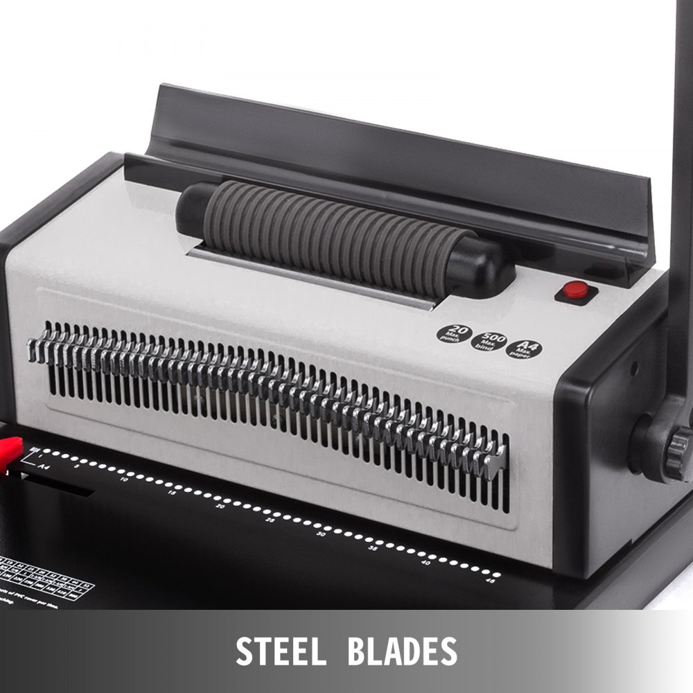 VEVOR Electric Inserting Punching Spiral Binding Machine 4:1 Pitch 46 Holes