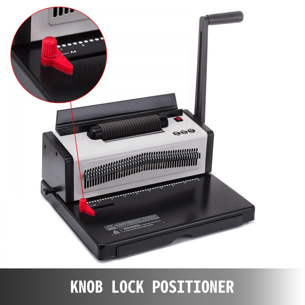 VEVOR Electric Inserting Punching Spiral Binding Machine 4:1 Pitch 46 Holes