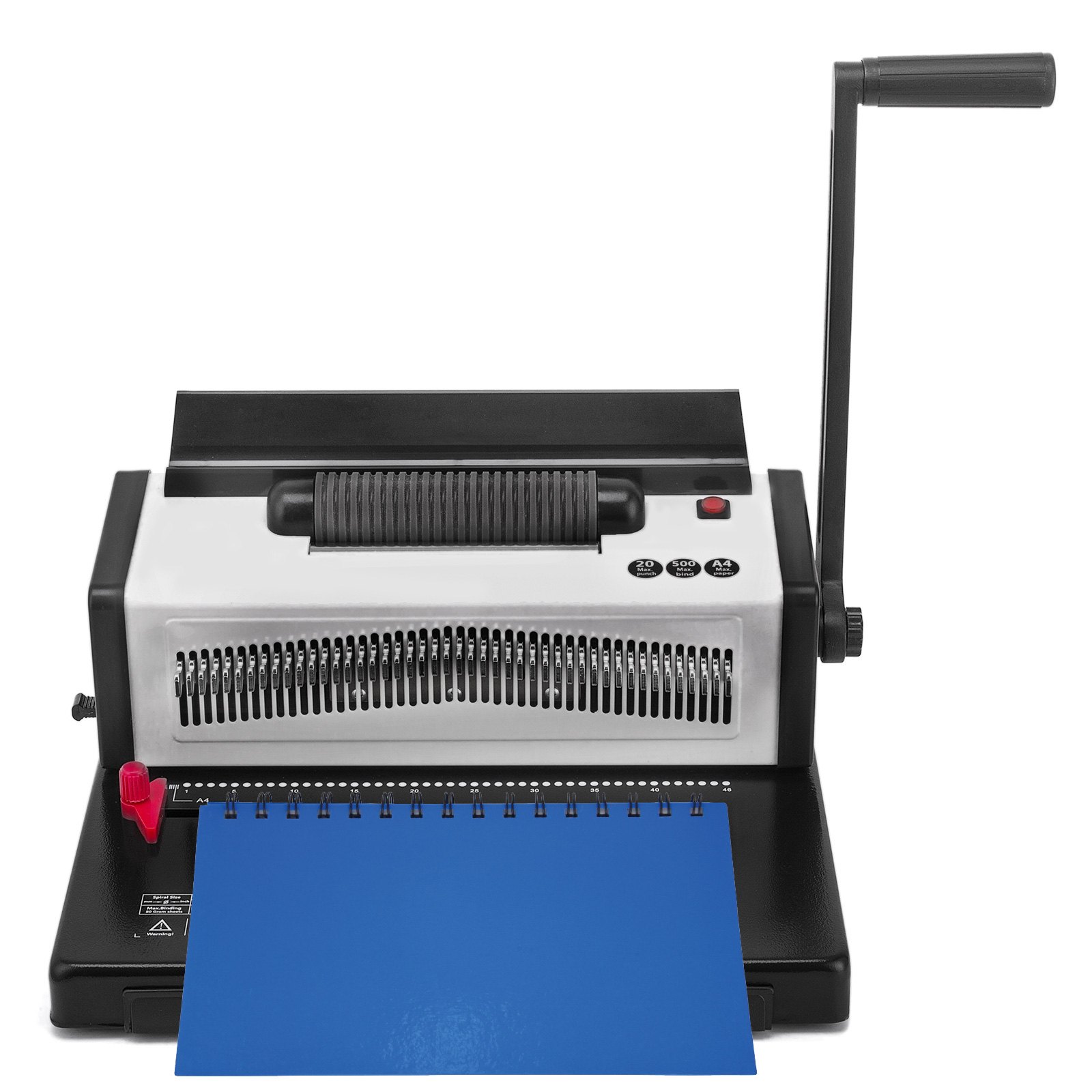 VEVOR Electric Inserting Punching Spiral Binding Machine 4:1 Pitch 46 Holes
