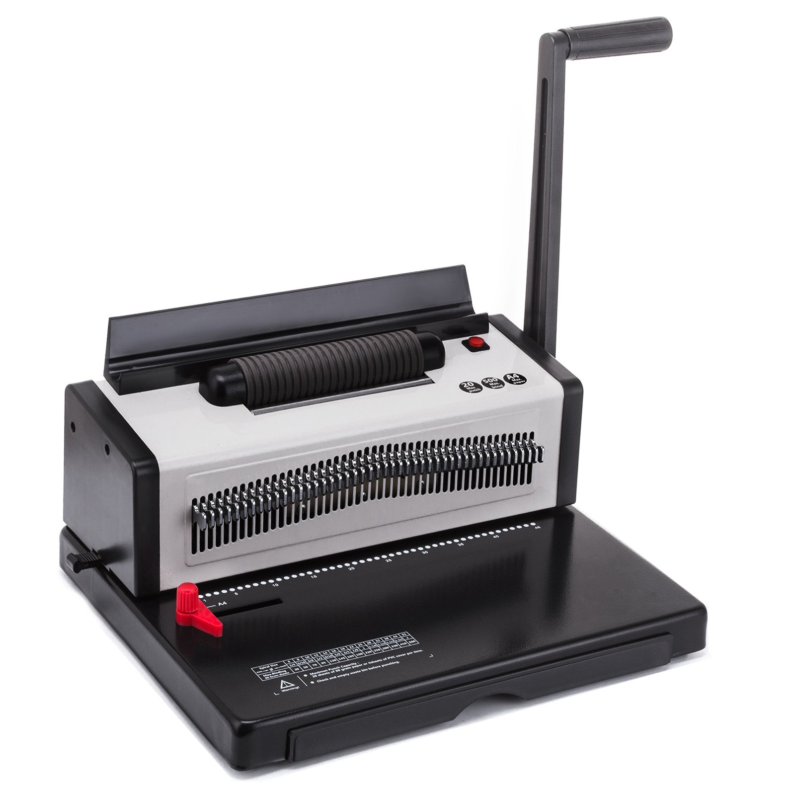 VEVOR Electric Inserting Punching Spiral Binding Machine 4:1 Pitch 46 Holes