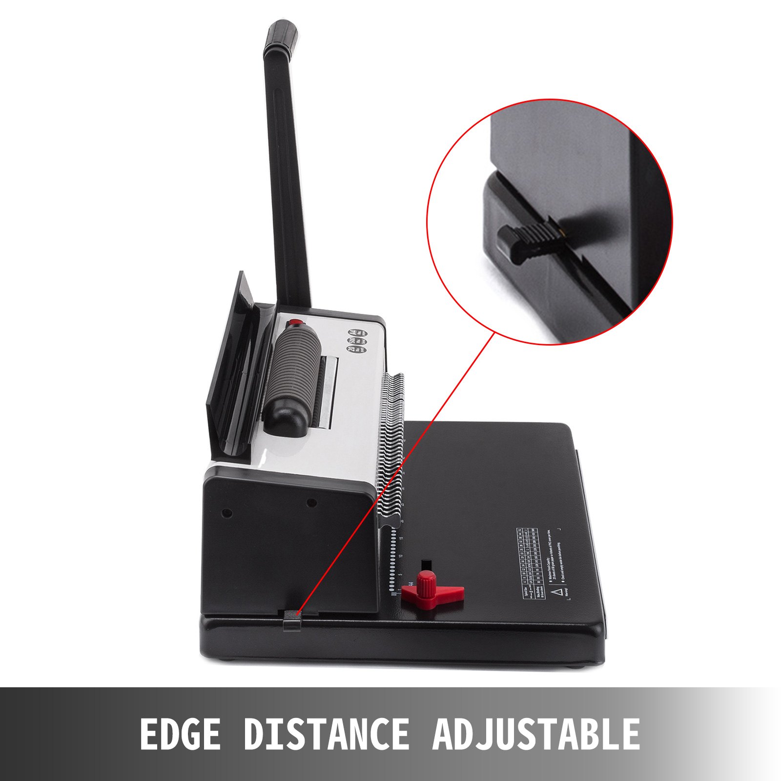 VEVOR Electric Inserting Punching Spiral Binding Machine 4:1 Pitch 46 Holes