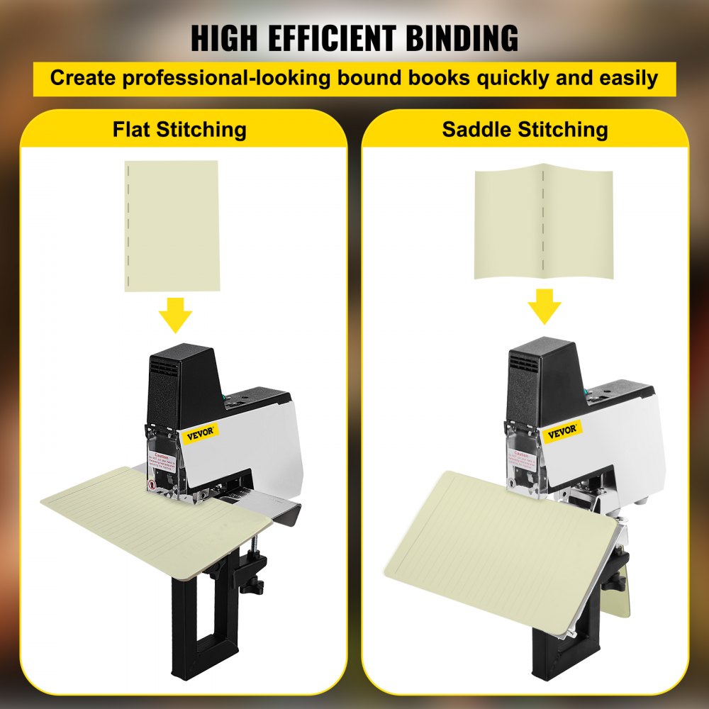 VEVOR Electric Stapler Rapid 106 Automatic Saddle Binding Machine Heavy Duty Flat and Book Binding Machine 2-50 Sheet 110V
