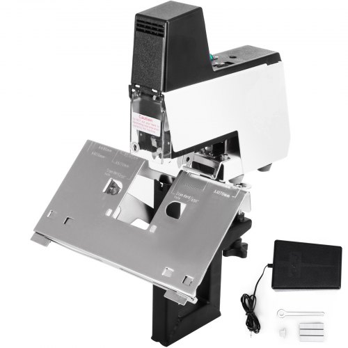 Heavy Duty 106 Electric Auto Stapler Flat & Saddle Book Binder Machine W/ Pedal
