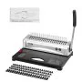 VEVOR binding machine with manual lever, punch guide, and binding combs for efficient bookbinding.