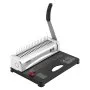 VEVOR binding machine with manual lever, silver top, black base, and ruler for binding documents.