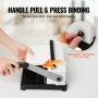 VEVOR binding machine with handle pull and press mechanism, adjustable coil spine from 3/16&quot; to 9/16&quot;.