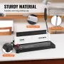 VEVOR binding machine with abs plastic shell, metal side arm, and cast iron base for durability.