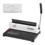 VEVOR binding machine with lever, adjustable holes, and user manual for optimal usage.