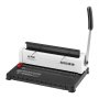 VEVOR binding machine with manual lever, ruler, and 34-hole puncher, suitable for a4 papers.