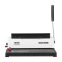 VEVOR binding machine with 34-hole punch, adjustable handle, and a4 paper compatibility.