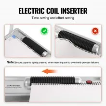 VEVOR Coil Spiral Binding Machine, Manual Book Maker with Electric Binding, 46-Holes Binding 500 Sheets Punch Binder, with 100pcs 5/16'' Coil Binding Spines, for Letter Size, A4, A5