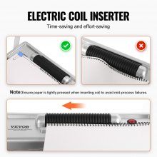VEVOR Coil Spiral Binding Machine, Manual Book Maker with Electric Binding, 46-Holes Binding 500 Sheets Punch Binder, with 100pcs 5/16'' Coil Binding Spines, for Letter Size, A4, A5