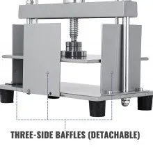 VEVOR Manual Paper Press Machine, 12x8.6 inch for A4 Sized Papers Flatting Machine, 10cm Thickness Steel Frame Manual Flat Paper Press Machine, Papermaking Book Press