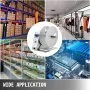 VEVOR Label Rewinder, Digital Automatic Rewinding Machine, Adjustable Speed 1 Core Sticker Tags Barcode Rewinder, Label Printing Machine for Office Warehouse Production line（110V）