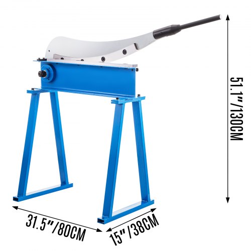 VEVOR Guillotine Metal Shear 20 Inch Bed Width Guillotine Shear for Metal 1.5 mm/16 Gauge Metal Guillotine Shear with a Stand Sheet Metal Cutting Guillotine for Plate Cutting for Construction Work
