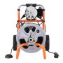 VEVOR Drain Cleaner Machine 30.5m x 9.5mm Auto Feed with Wheels & 8 Cutters