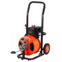 VEVOR Drain Cleaner Machine Electric Drain Auger 75 FT x 1/2 In Auto Feed for 2" to 4" Pipes