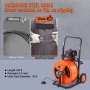 VEVOR Drain Cleaner Machine Electric Drain Auger 100 FT x 3/4In Auto Feed