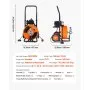 VEVOR Drain Cleaning Machine 75FT x 3/8 Inch, Sewer Snake Machine Auto Feed, Drain Auger Cleaner with 4 Cutter & Air-Activated Foot Switch for 1" to 4" Pipes