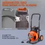 VEVOR Drain Cleaner Machine Electric Drain Auger 75 FT x 3/8 In Auto Feed