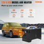 VEVOR Diesel Air Heater 8KW, All in One 12V Truck Heater, Parking Heater with Black LCD, Remote Control, Fast Heating Diesel Heater for RV Truck, Boat, Bus, Car Trailer, Motorhomes