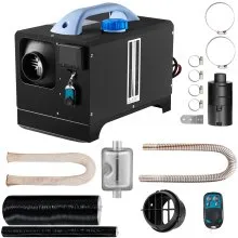 VEVOR Diesel Air Heater 8KW, All in One 12V Truck Heater, Parking Heater with Black LCD, Remote Control, Fast Heating Diesel Heater for RV Truck, Boat, Bus, Car Trailer, Motorhomes