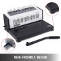 VEVOR 21 Holes Metal Coil Binding Machine SD-220B Book Binding Machine Comb Puncher Comb Binding Machine for A4 400 Sheet Papers