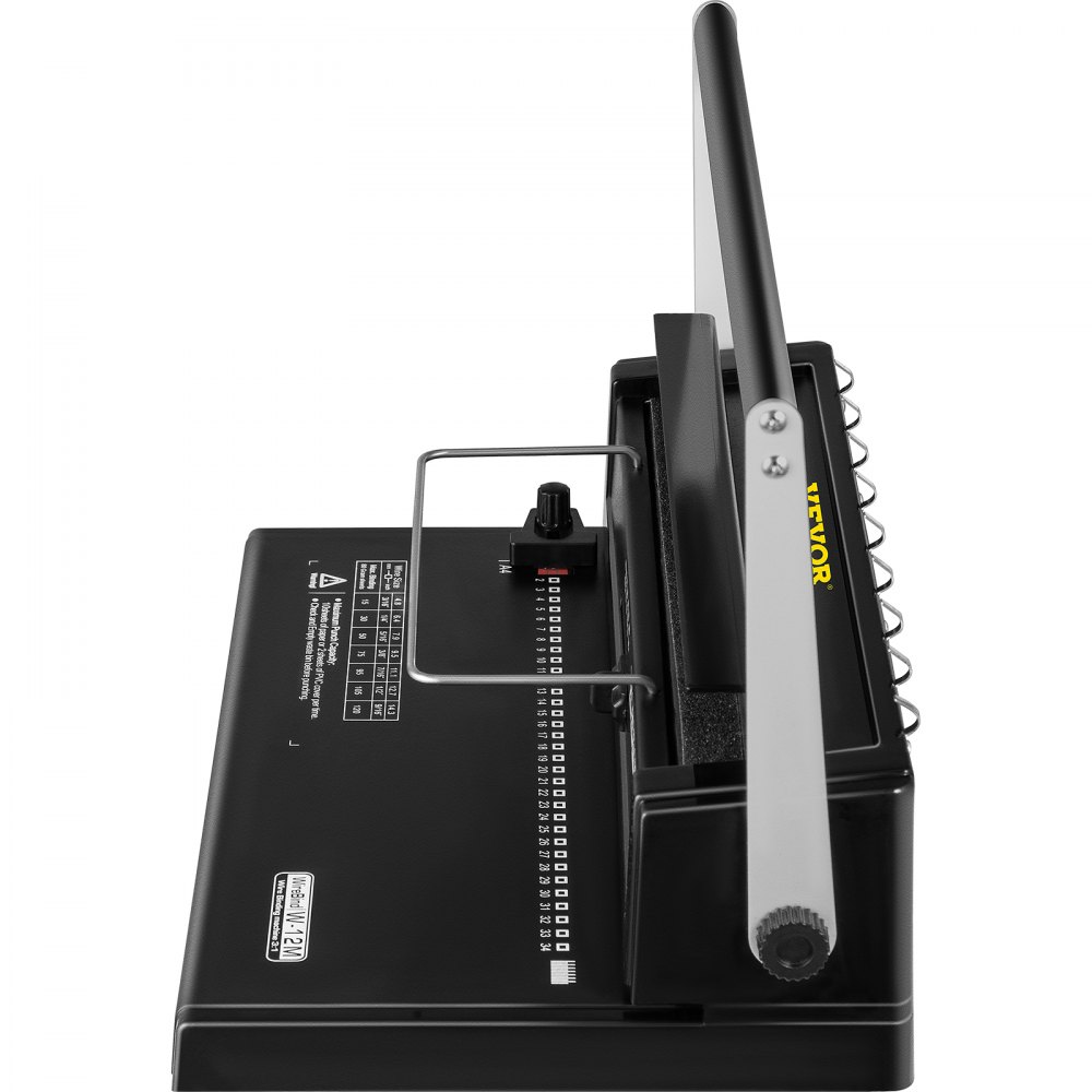 VEVOR 34 Holes Manual Coil Binding Machine TD-130 Book Binding Machine 3:1 Spiral Coil Paper Puncher Wire Punching Binder for A4