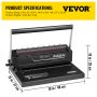 VEVOR Manual Wire Binder Machine A4, Wire Binding Machine 120 Sheet, with Wire Binding Set Insert 34 Holes for Office, Store
