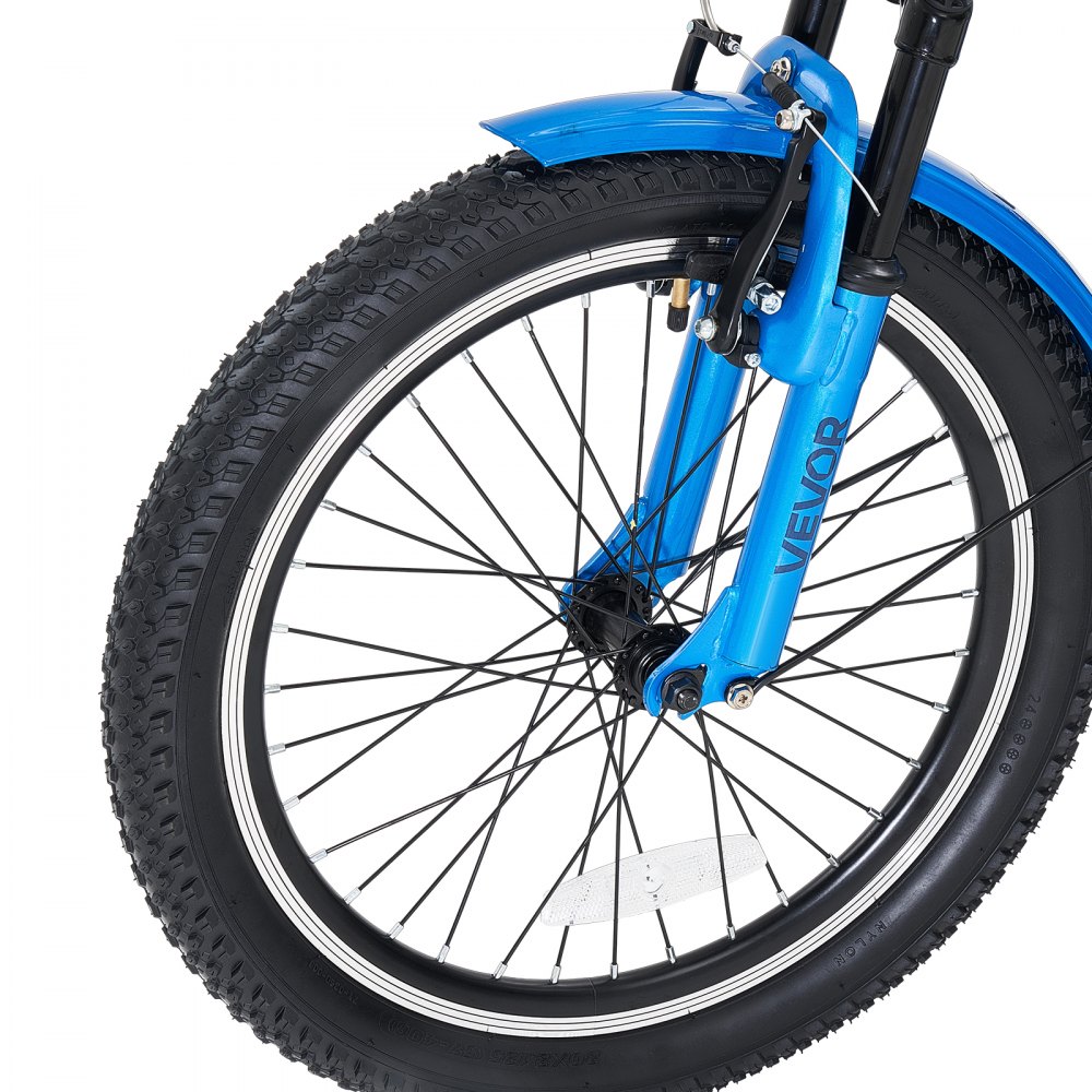 VEVOR Folding Adult Tricycle 20 inch 7 Speed Foldable Trikes for Adult, 3 Wheel Cruiser Bike w/ Cargo Basket, Adjustable Seat, Double-Wall Wheel Rims, Shopping Picnic Tricycles for Women, Men, Senior
