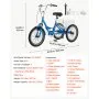 VEVOR Folding Adult Tricycle 20 inch 7 Speed Foldable Trikes for Adult, 3 Wheel Cruiser Bike w/ Cargo Basket, Adjustable Seat, Double-Wall Wheel Rims, Shopping Picnic Tricycles for Women, Men, Senior
