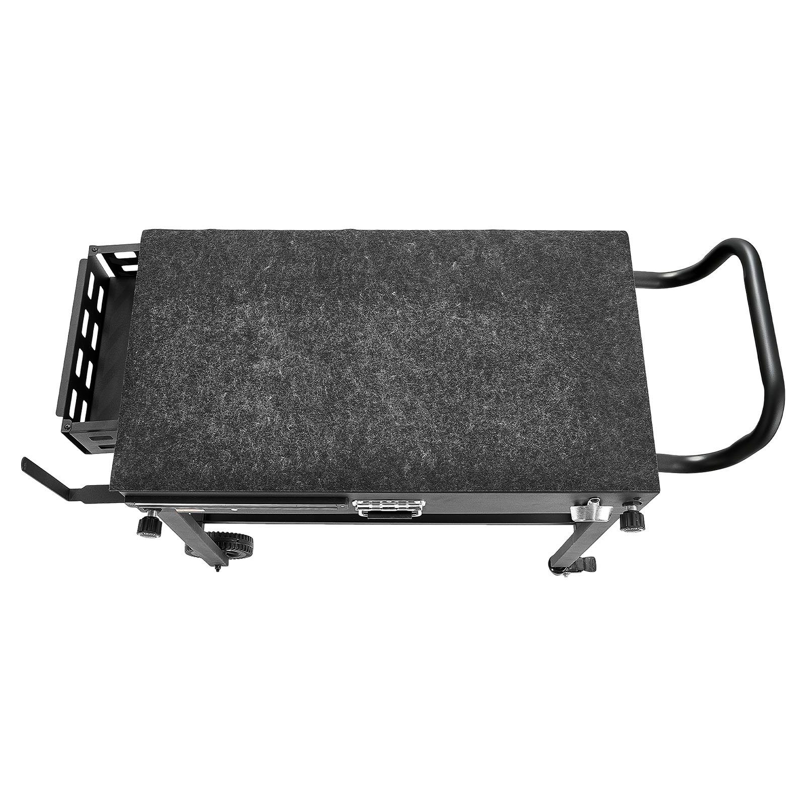 VEVOR Outdoor Grill Cart, 31.0 x 17.0 inch Tabletop Size Grilling Table, Foldable Outdoor Cooking Table with Tissue Holder, Wheels, Magnetic Tool Rack, BBQ Prep Tables for Picnic, Kitchen, Courtyard