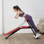 VEVOR Multi-Functional Weight Bench for Full Body Workout, Roman Chair Hyperextension Bench, 770 lbs Adjustable & Foldable Equipment for Back Arm Core Ab Workout, Sit Up Exercise Machine for Home Gym