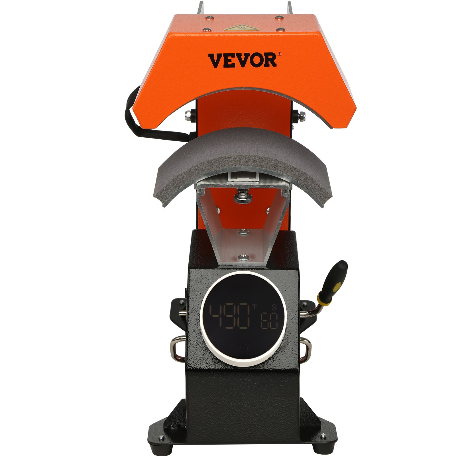 VEVOR 3-in-1 Auto Hat Heat Press with 3pcs Interchangeable Platens(6.6" x 2.7", 6.6" x 3.8", 6.1" x 3"), Automatic Release&Press Knob-Style Digital Control Panel Tested to UL Standards